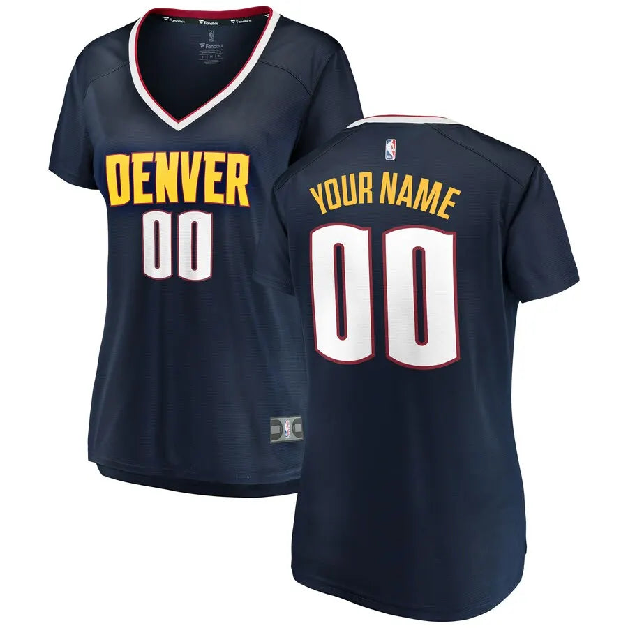 Nuggets Women's Navy Custom Jersey