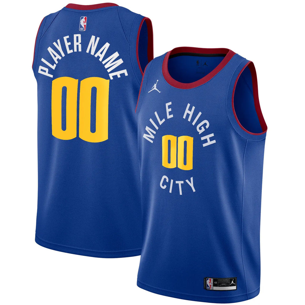 Denver Nuggets Jordan Blue Jersey