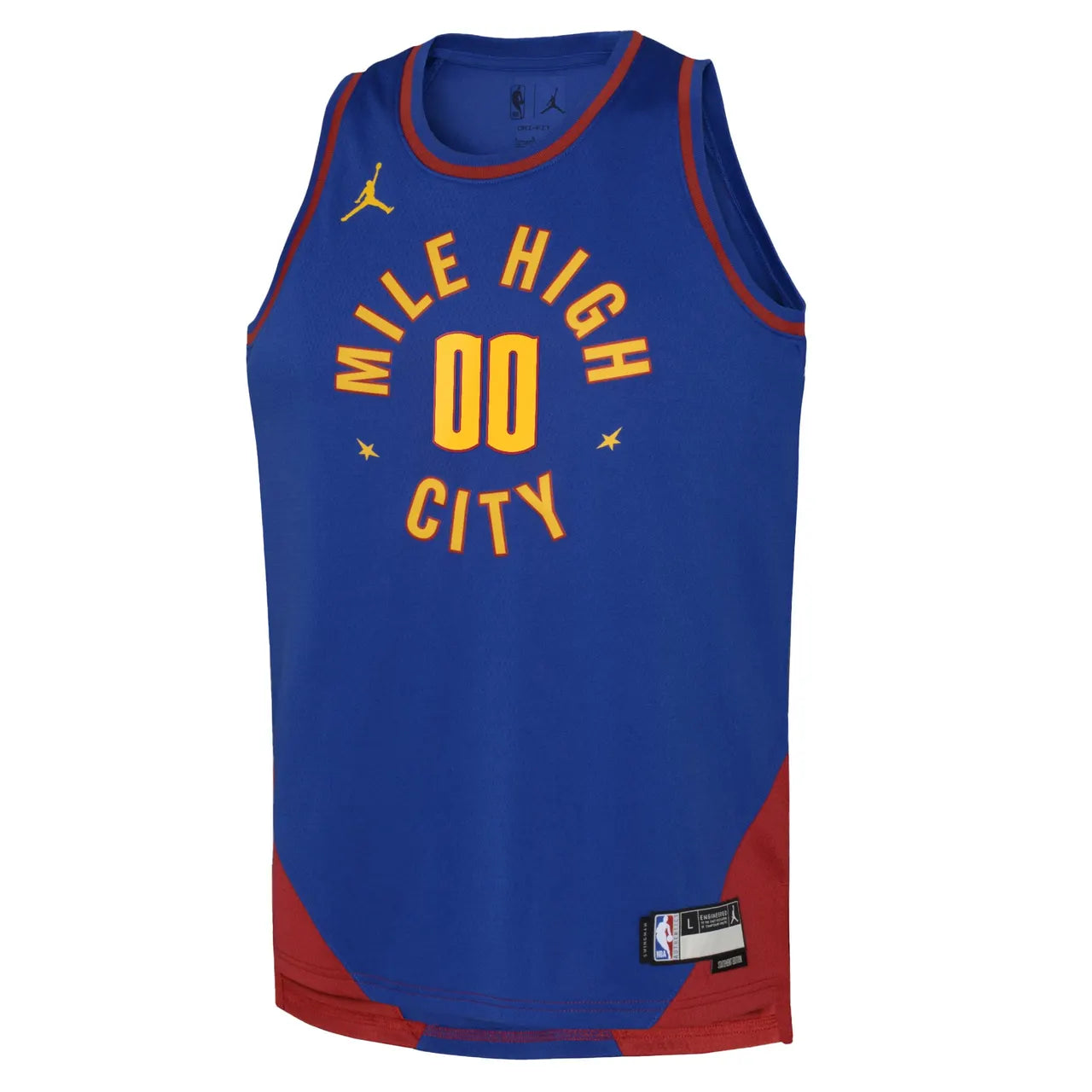 Nuggets Blue Custom Jersey