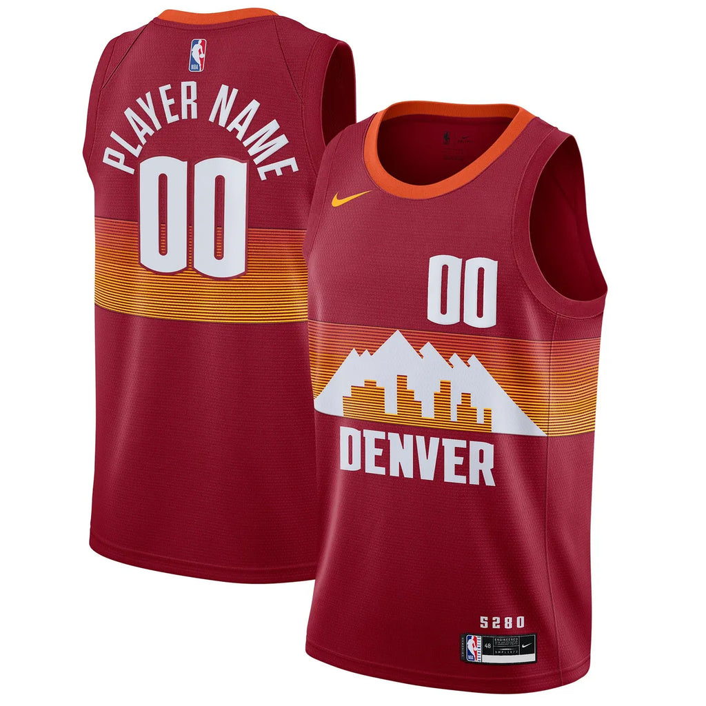 Nuggets Maroon City Jersey - Hình 2