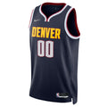 nike icon Nuggets Navy Custom Jersey