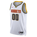 nike association Nuggets White Custom Jersey