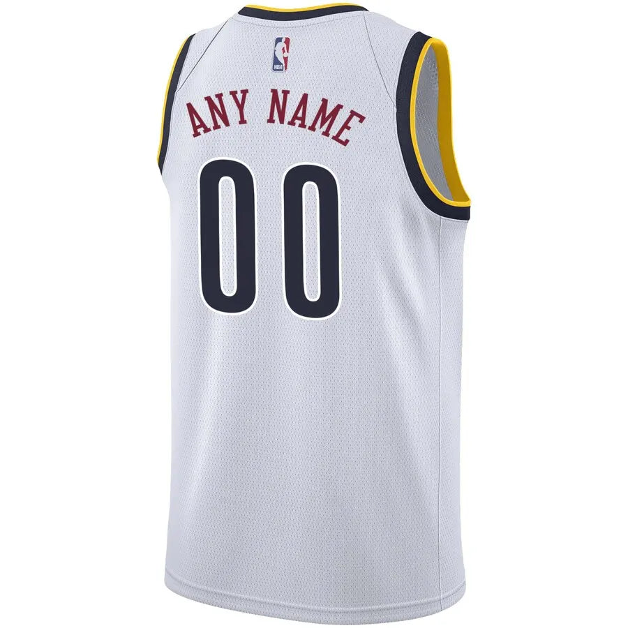 Nuggets White Custom Jersey nike - Hình 3