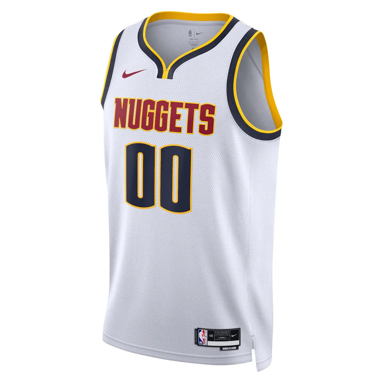 Custom Nike Nuggets White Jersey - Hình 3