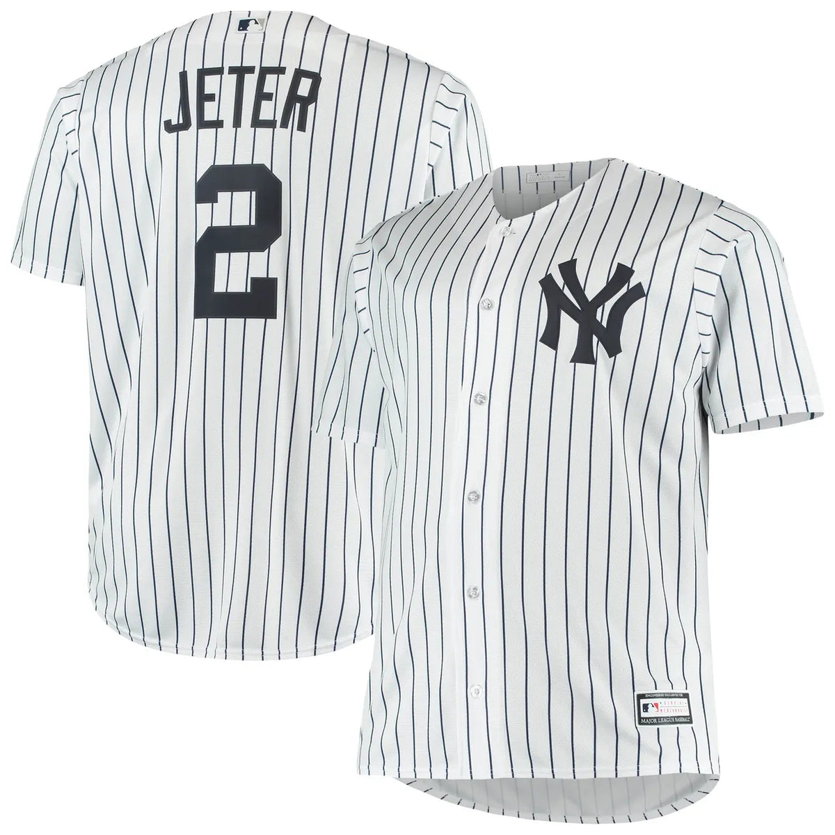 majestic Jeter Yankees Pinstripe Jersey