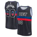 Custom Detroit Pistons Navy Jersey