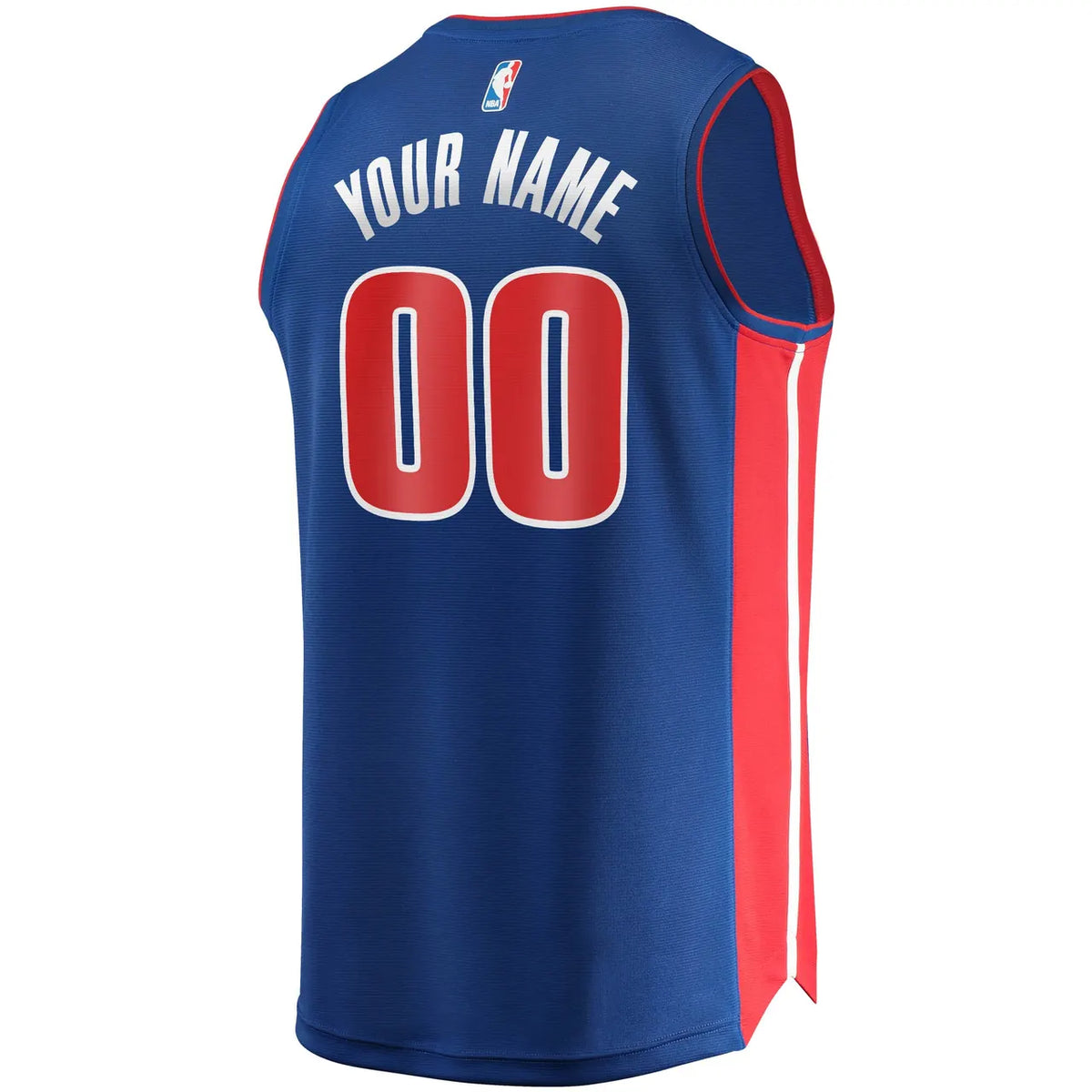 fanatics Detroit Pistons Blue Custom Jersey - Hình 4
