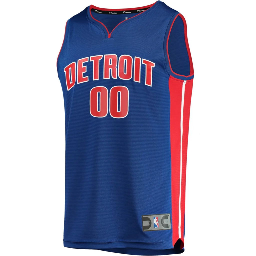 fanatics Detroit Pistons Blue Custom Jersey - Hình 3