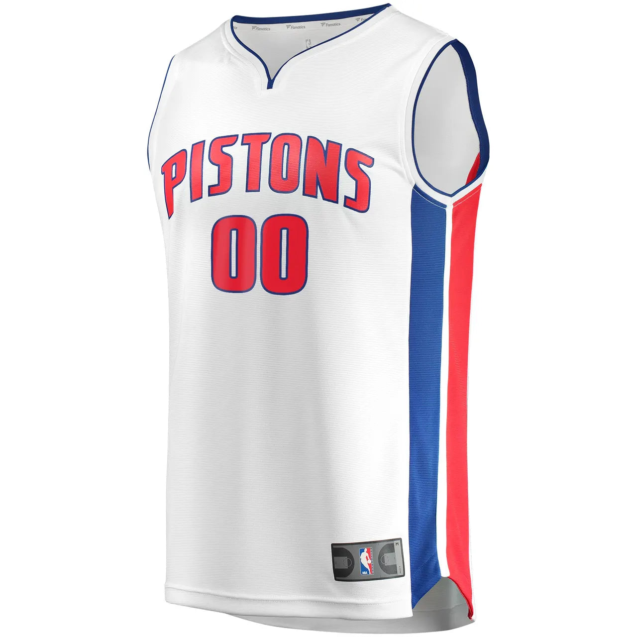 Custom Fanatics Pistons White Jersey - Hình 3