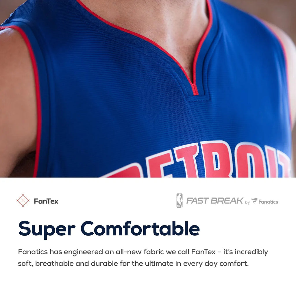 Pistons Gray Jersey Women - Hình 3