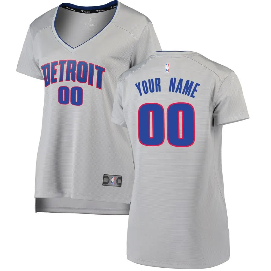 Fanatics Women's Pistons Gray Jersey