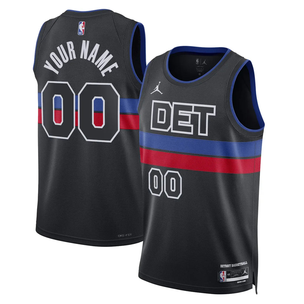 Custom Pistons Black Jersey