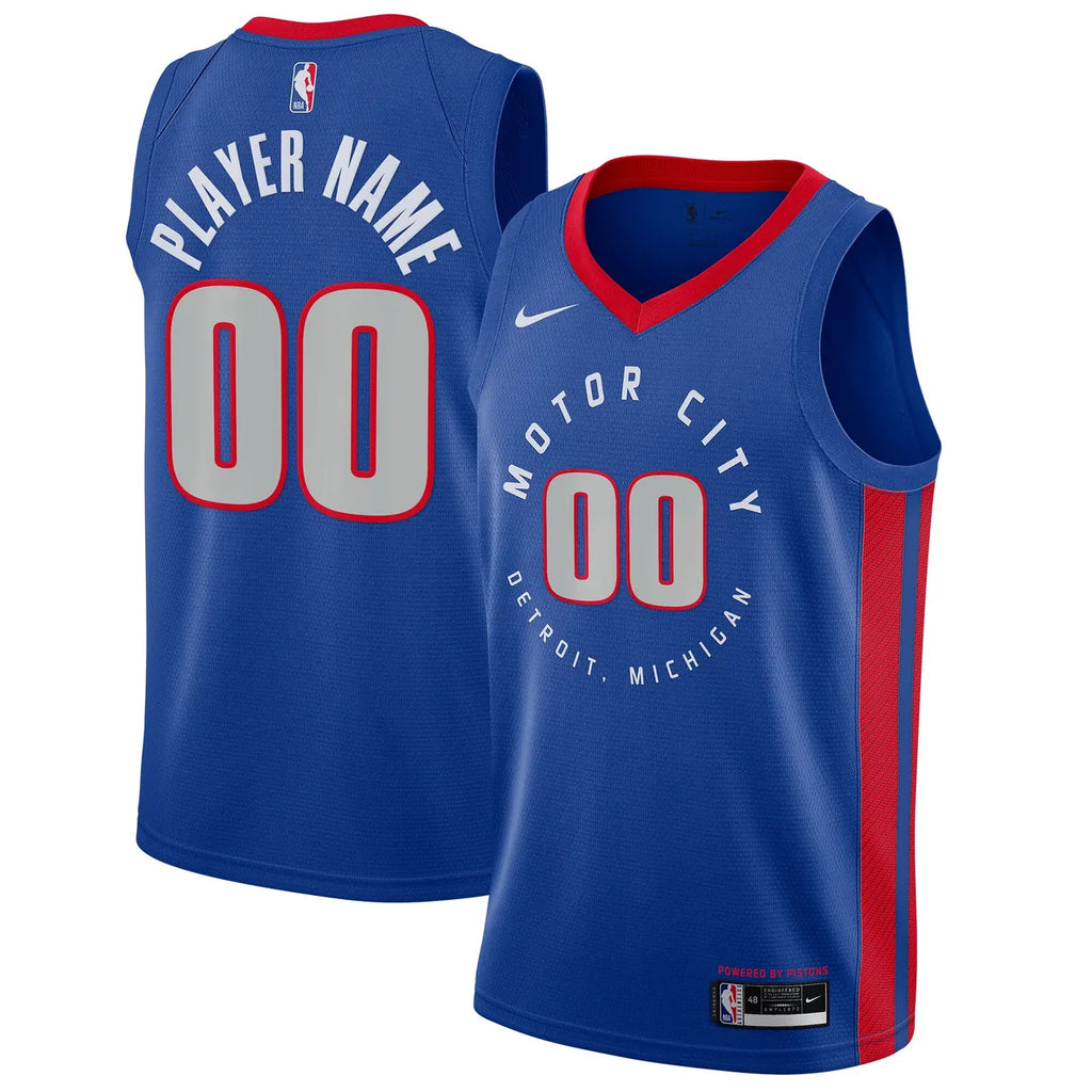 Detroit Pistons Blue Jersey - Hình 2