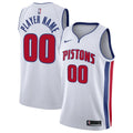 Pistons White Custom Jersey nike