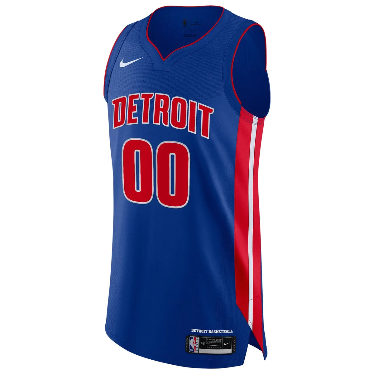 nike statement Pistons Blue Custom Jersey - Hình 3