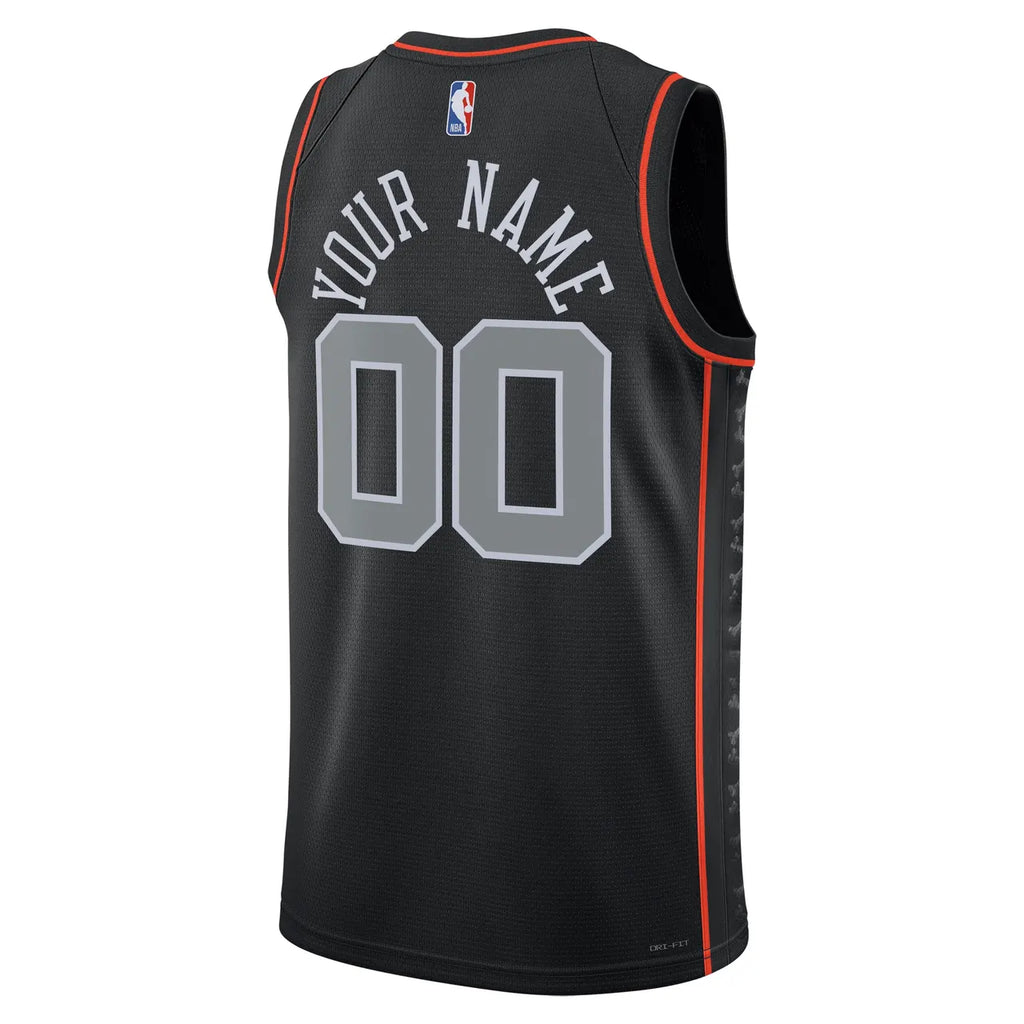 Pistons Black City Custom Jersey - Hình 3