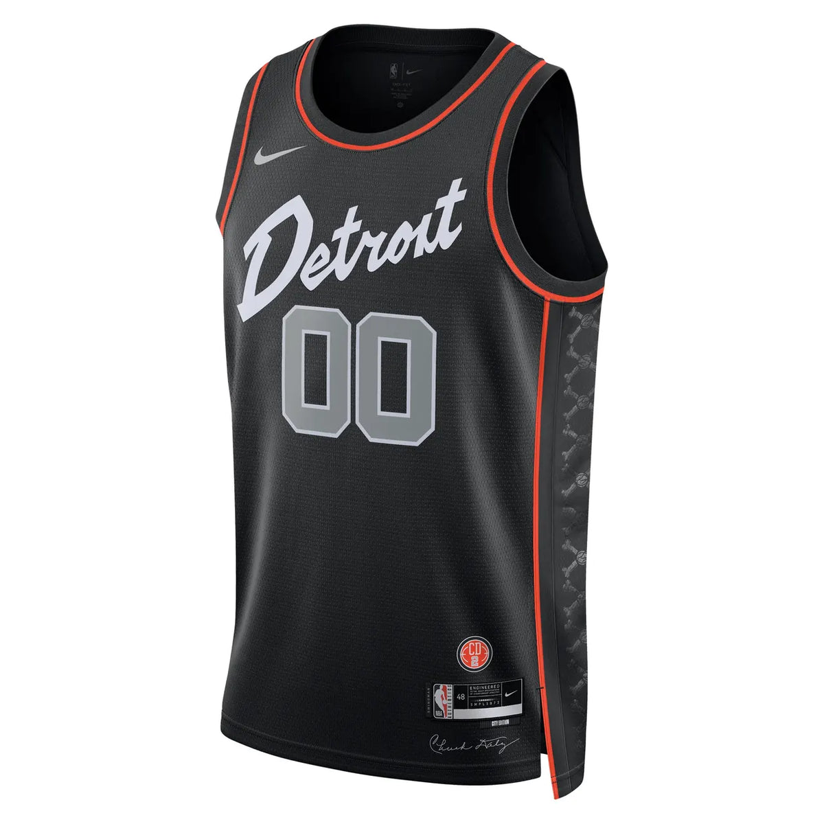 Pistons Black City Custom Jersey - Hình 2