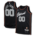 Detroit Pistons Black Custom Jersey