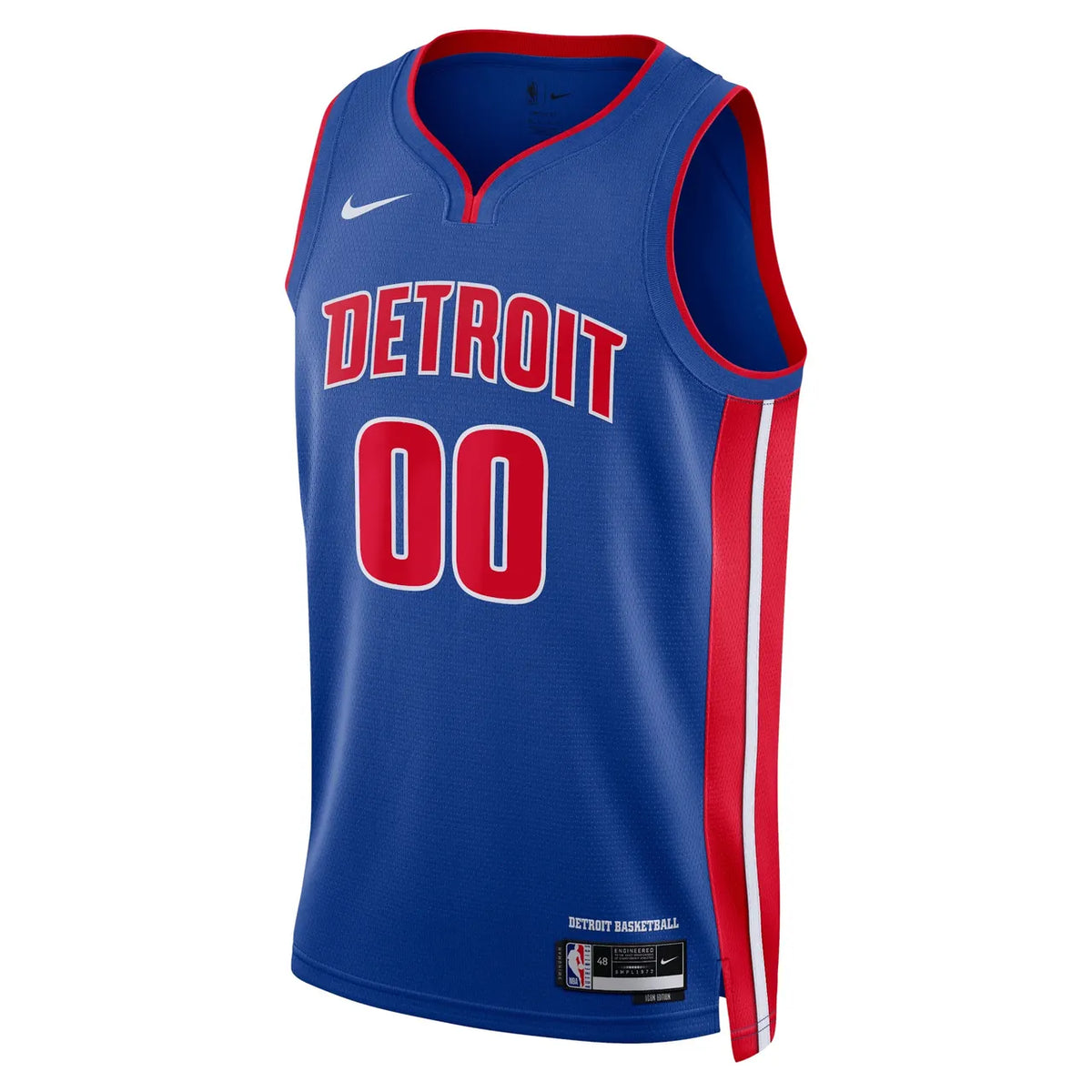 Detroit Pistons Blue Custom Jersey - Hình 2