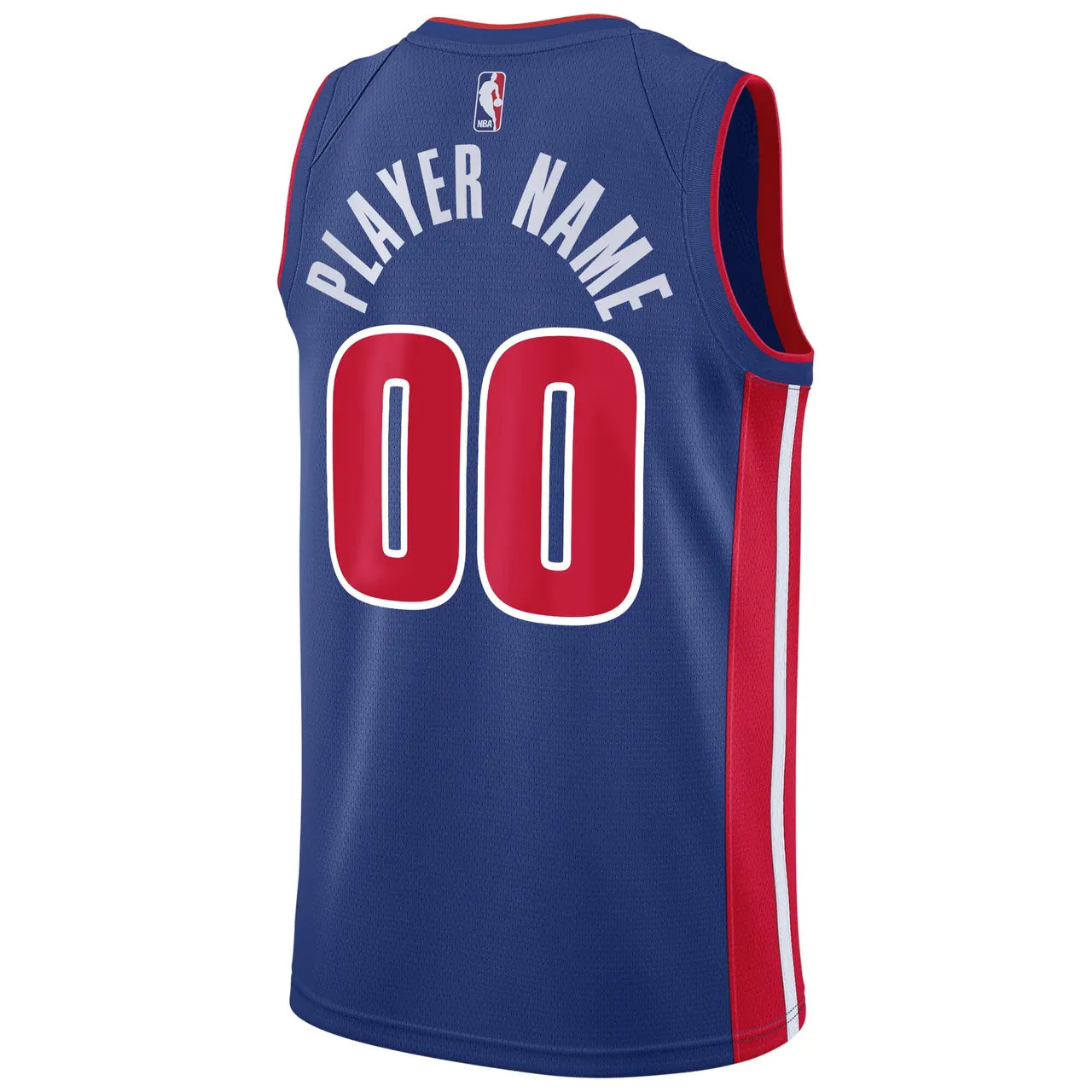 Nike Pistons Blue Jersey - Hình 4