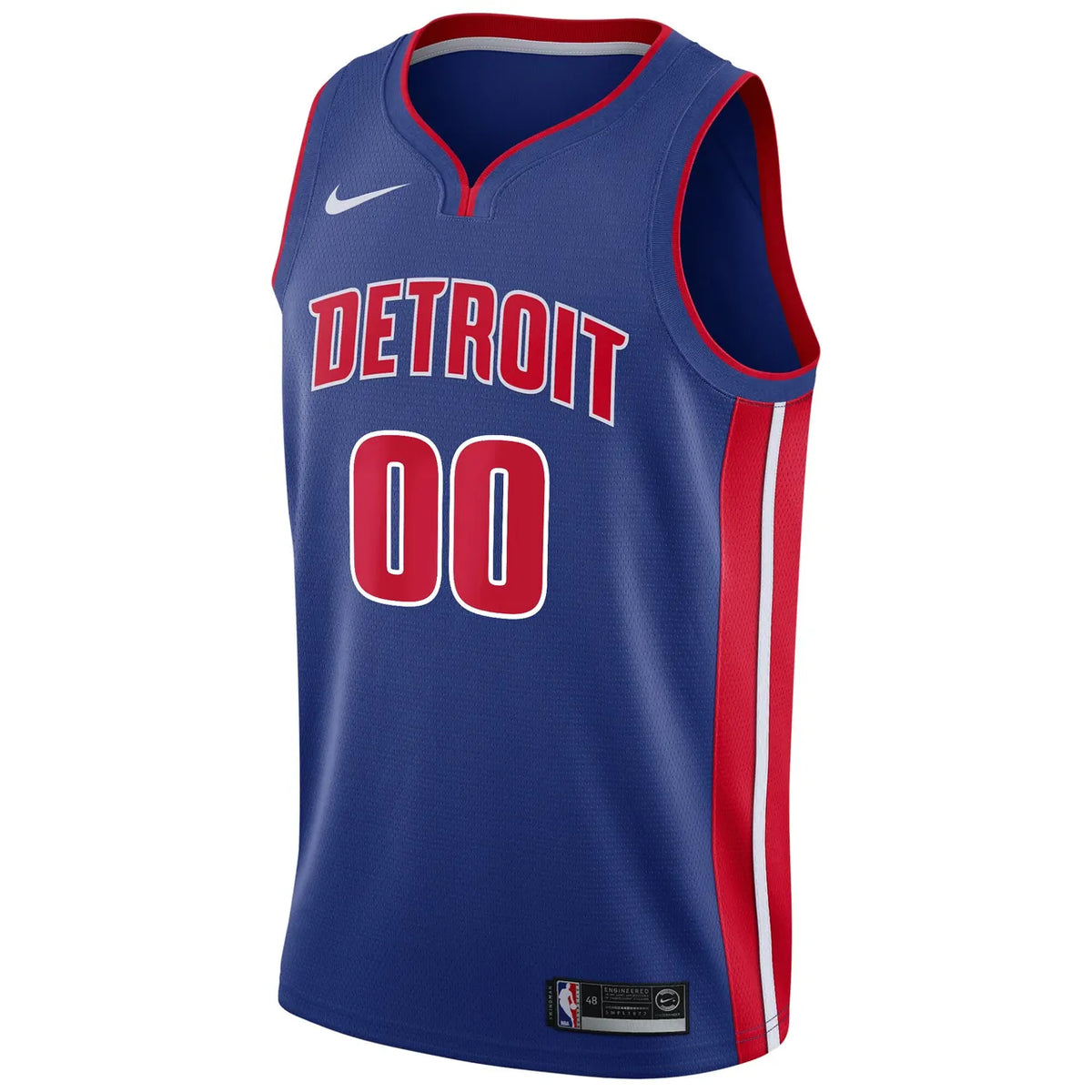 Nike Pistons Blue Jersey - Hình 3