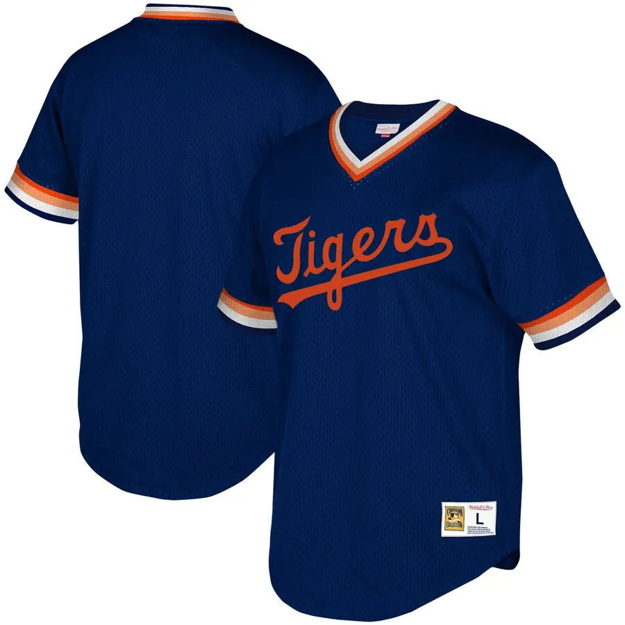 mitchell Detroit Tigers Navy Jersey