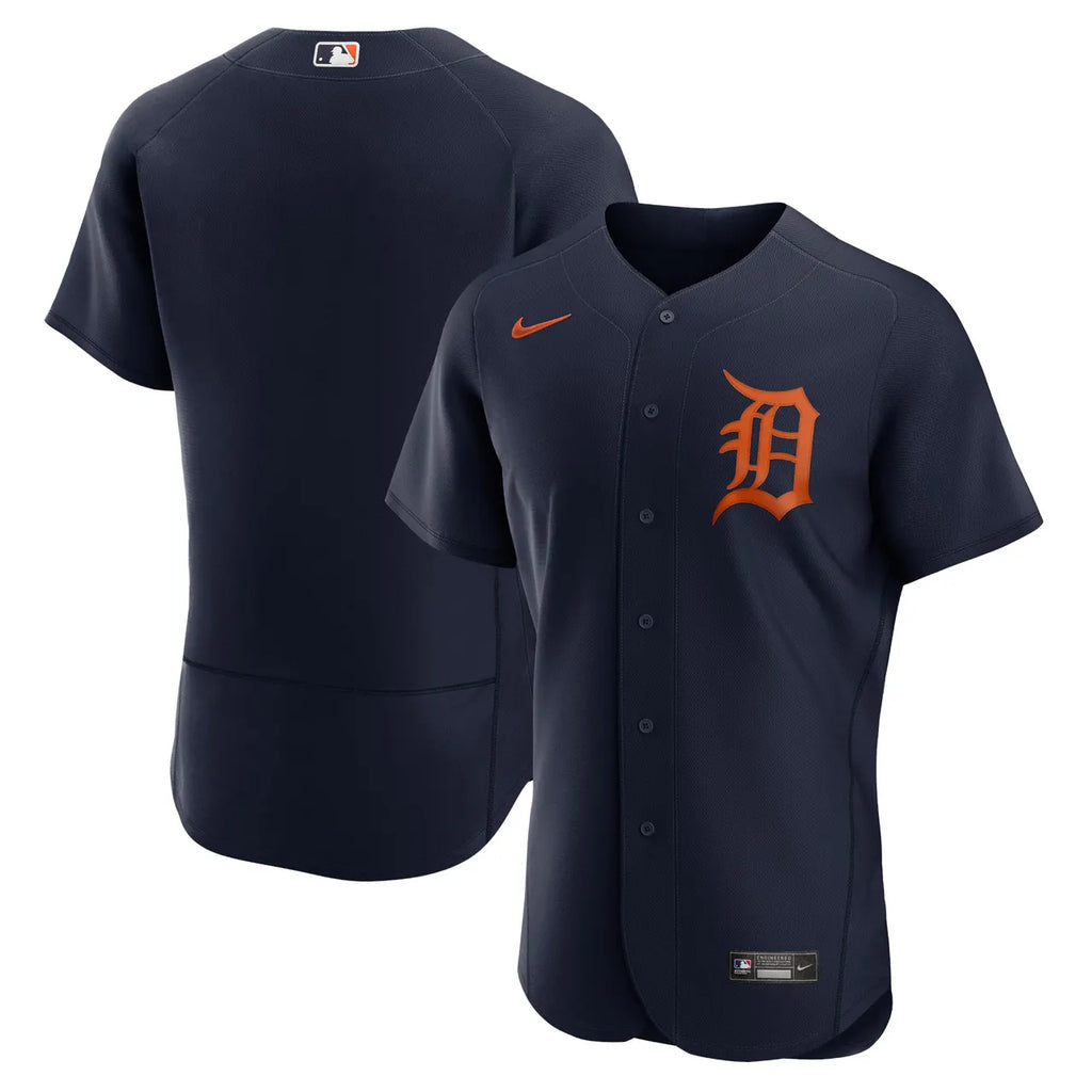 authentic Nike Detroit Tigers Navy Jersey
