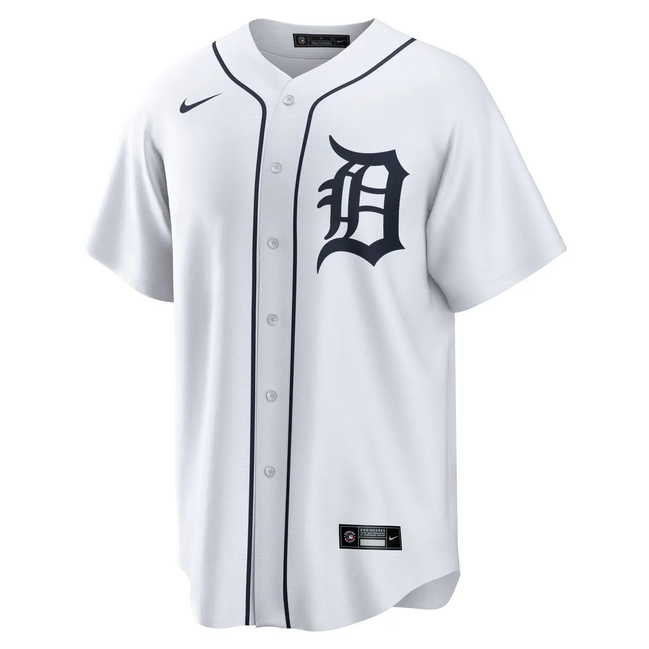 detroit Nike Tigers White Home Jersey - Hình 3