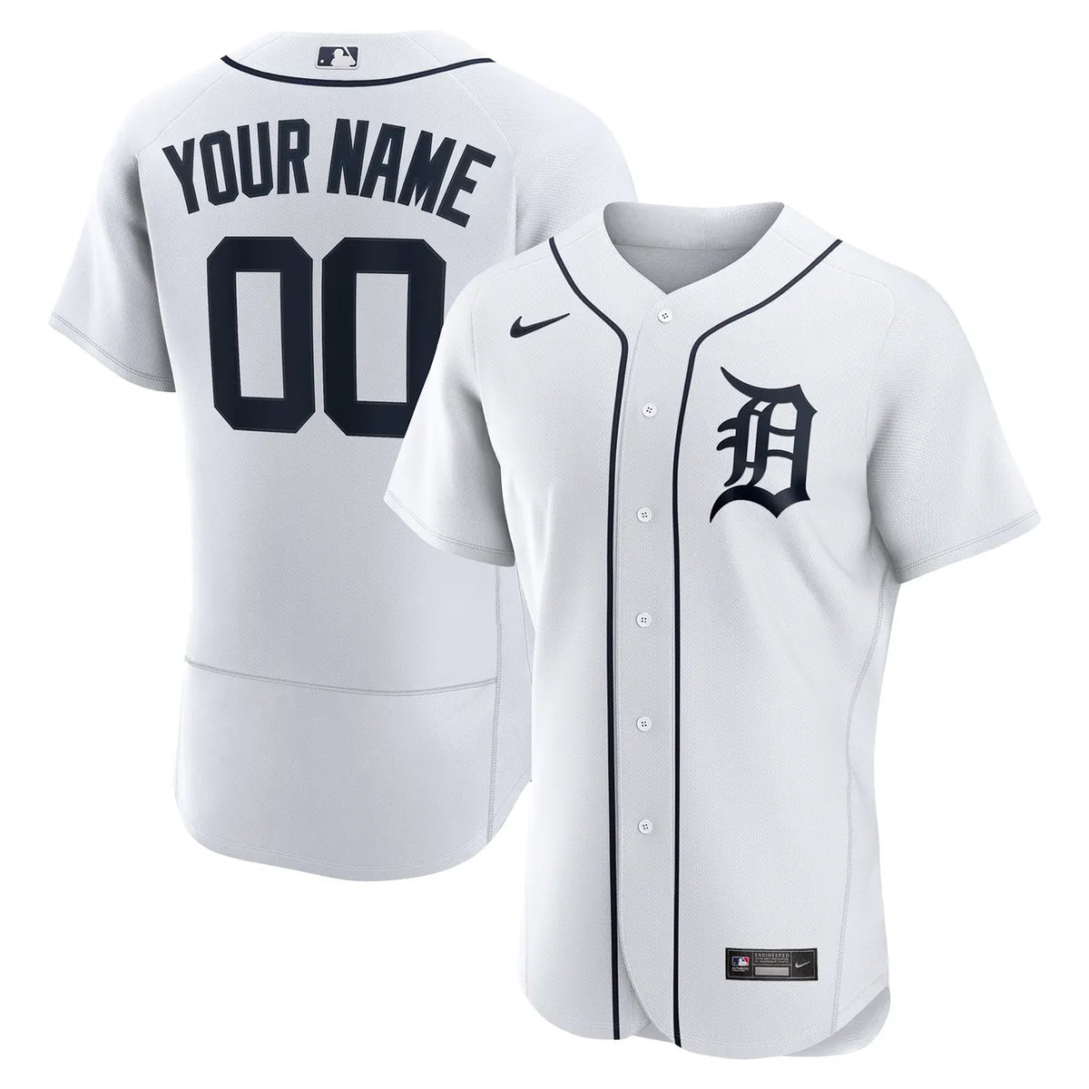 personalize Nike Tigers White Custom Jersey