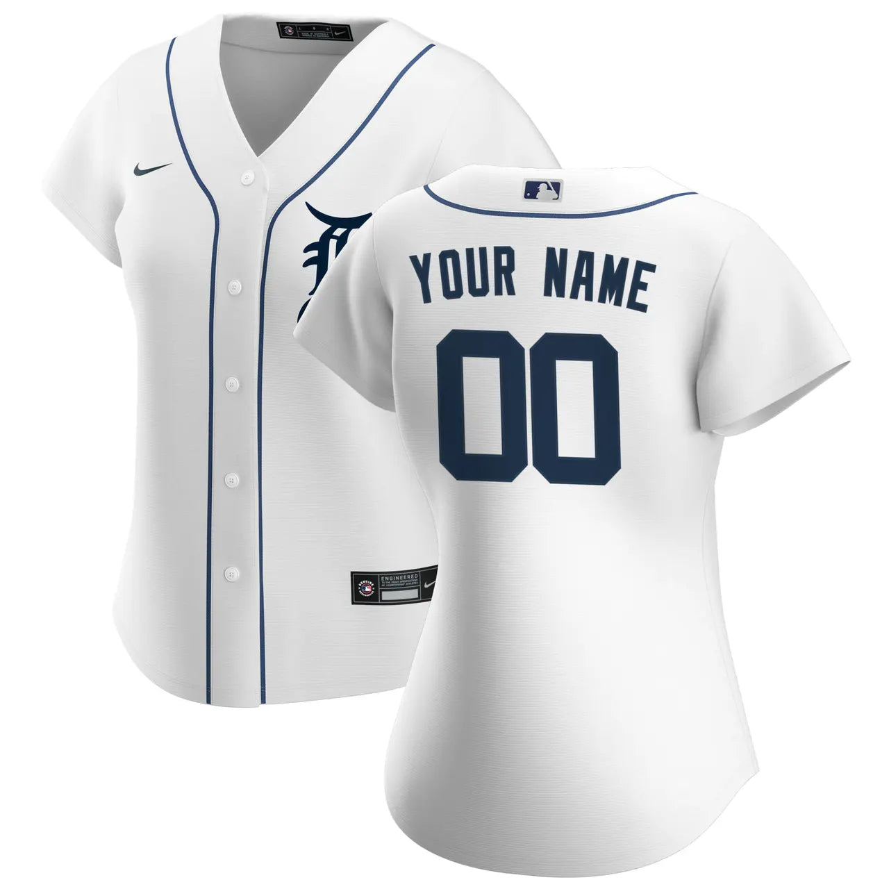 Tigers White Custom Jersey nike