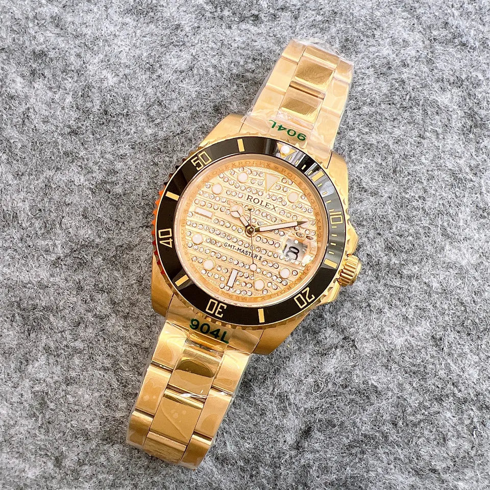 gmt Rolex Gold Diamond Pave - Hình 4