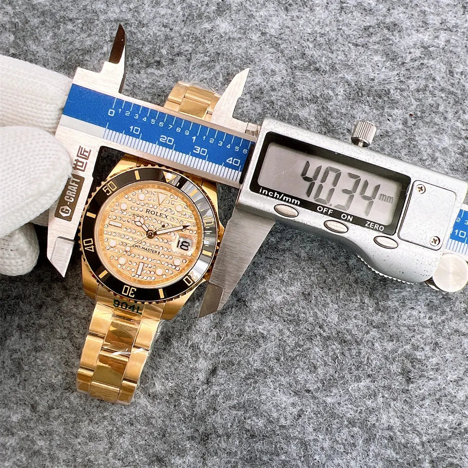 gmt Rolex Gold Diamond Pave - Hình 5