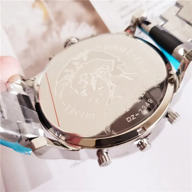 Diesel Black Dial Silver Steel - Hình 3