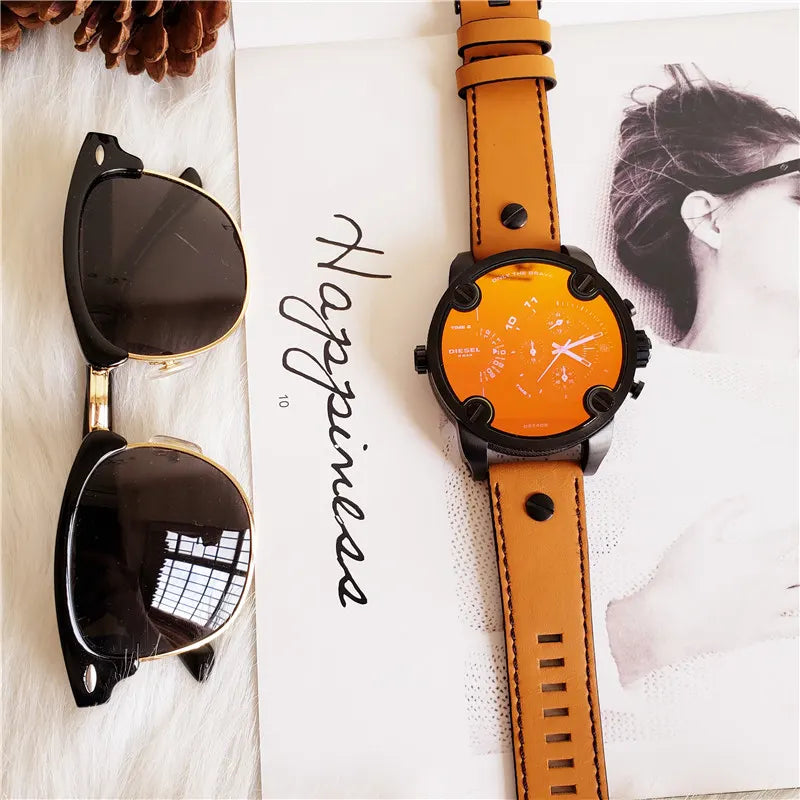 Diesel Orange Dial Watch - Hình 7