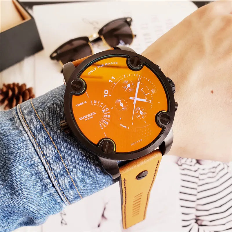Diesel Orange Dial Watch - Hình 6