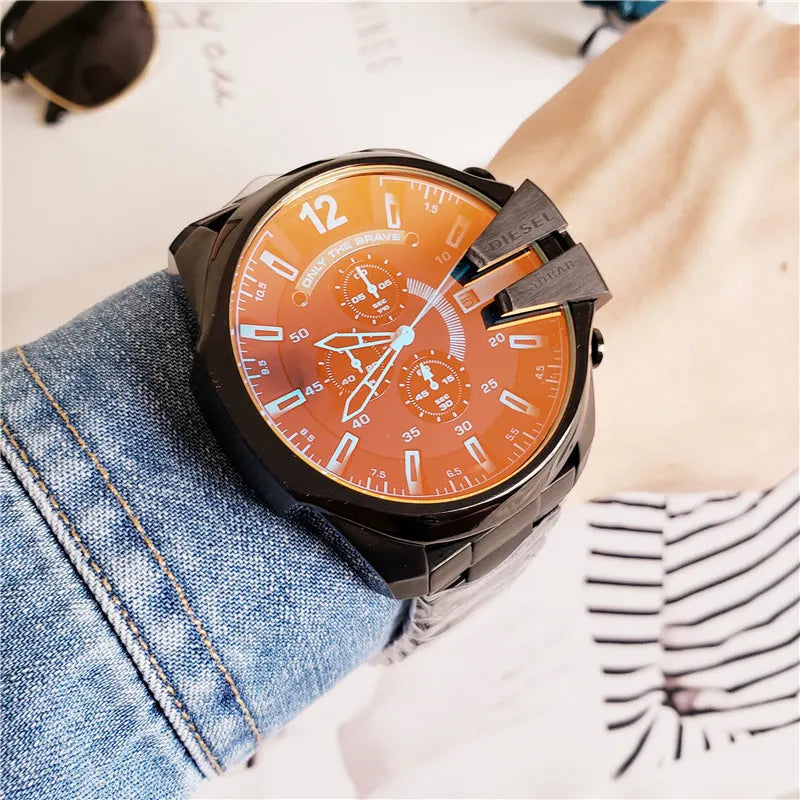Diesel Orange Dial Chronograph - Hình 5