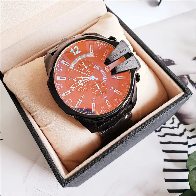 Diesel Orange Dial Chronograph - Hình 2