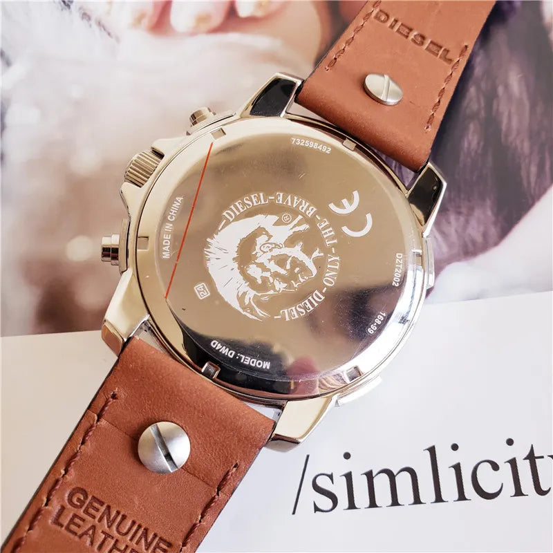 Diesel White Dial Chronograph - Hình 4