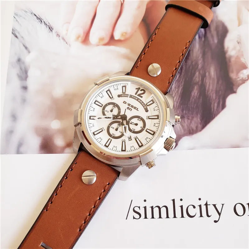 Diesel White Dial Chronograph - Hình 3