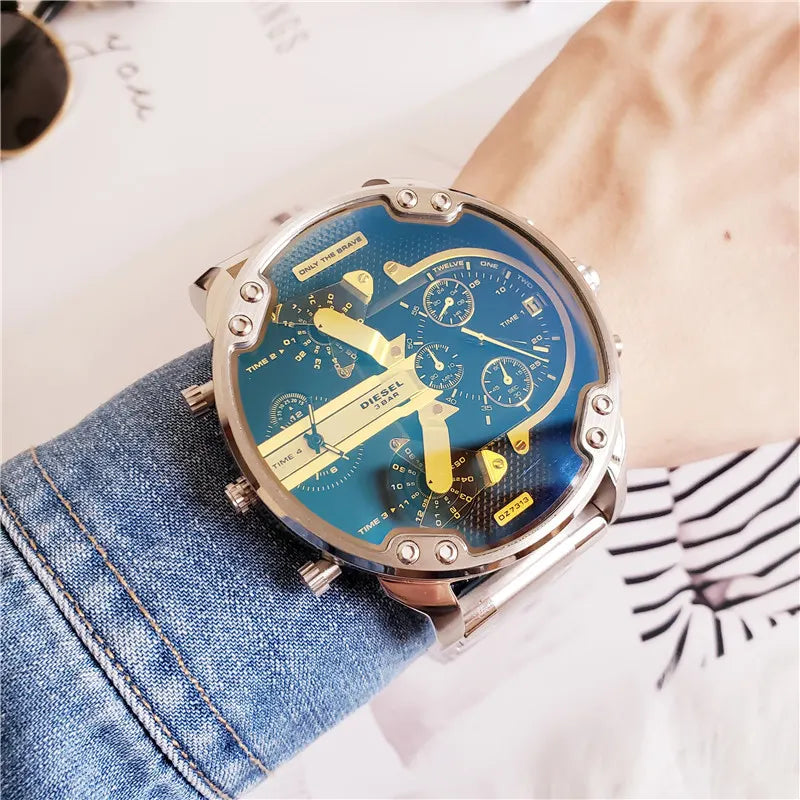 Diesel Blue Dial Steel Watch - Hình 8
