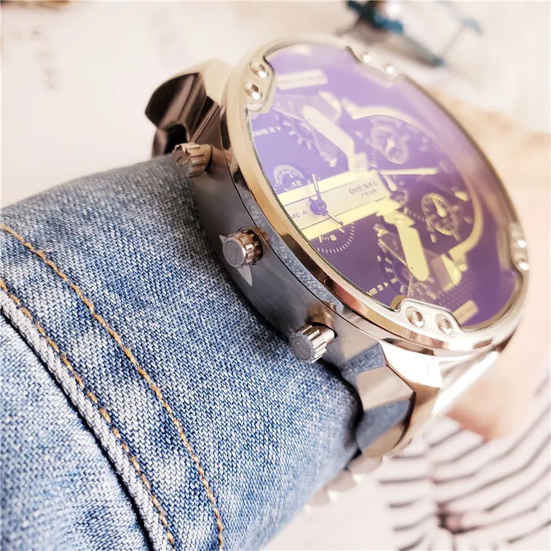 Diesel Blue Dial Steel Watch - Hình 7