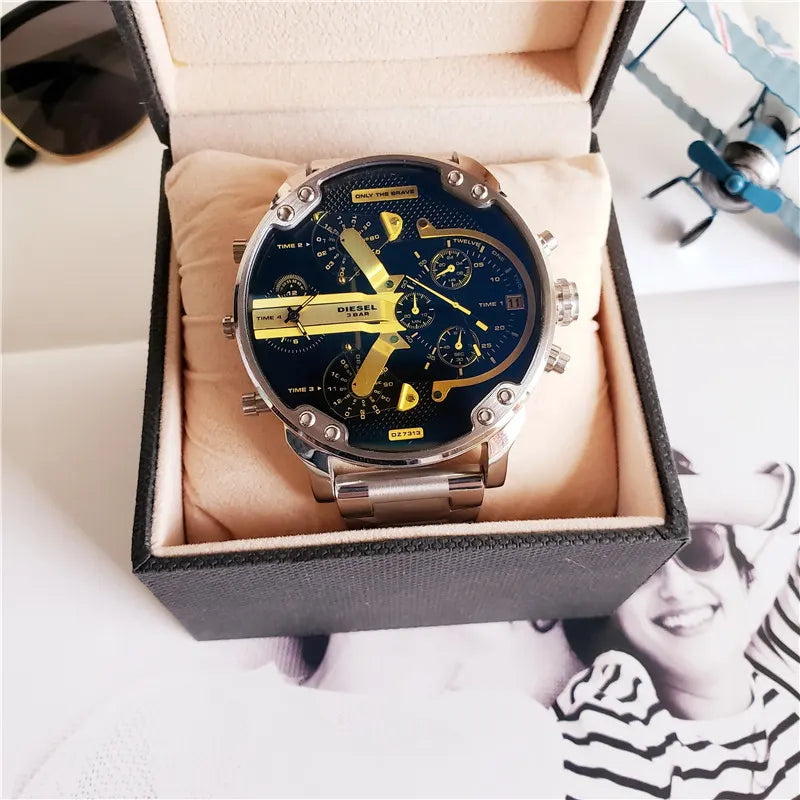 Diesel Blue Dial Steel Watch - Hình 10