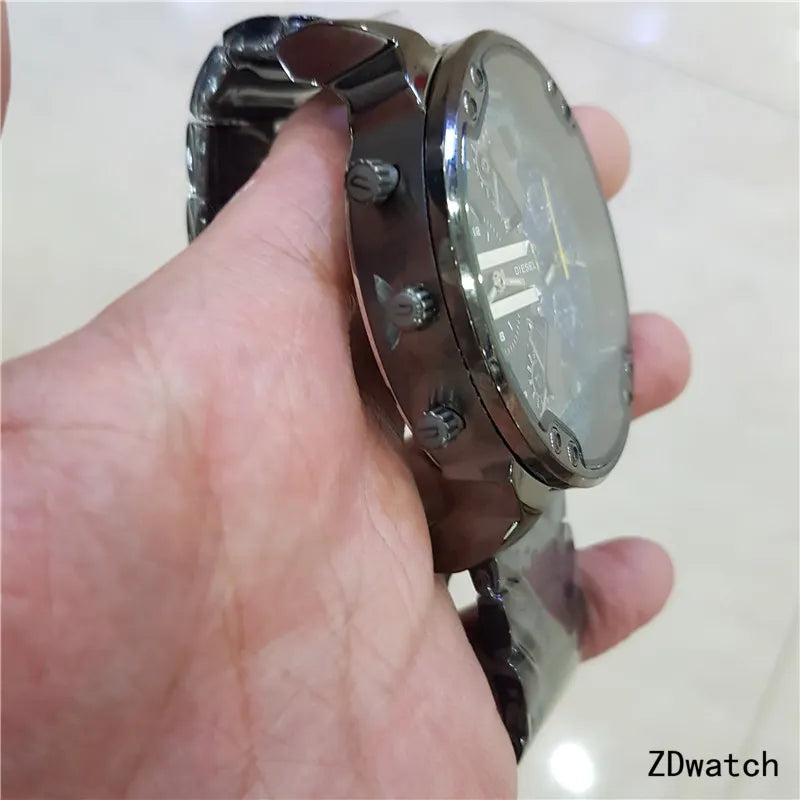 Diesel Gunmetal Blue Chronograph - Hình 3