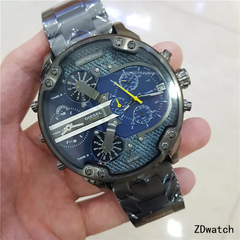 Diesel Gunmetal Blue Chronograph