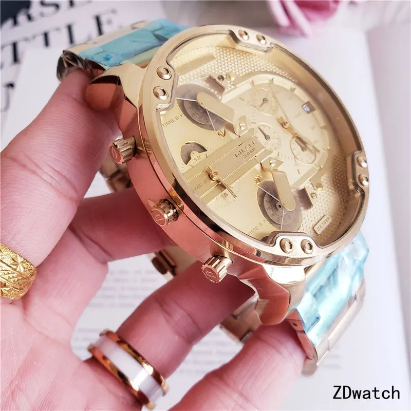 Diesel DZ7399 Gold Chronograph - Hình 5