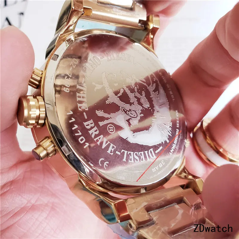 Diesel DZ7399 Gold Chronograph - Hình 3