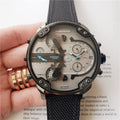 Diesel Gray Dial Black Strap