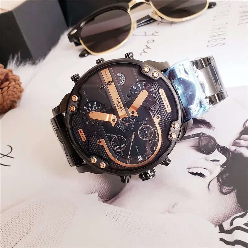 Diesel Black Gold Chronograph - Hình 6