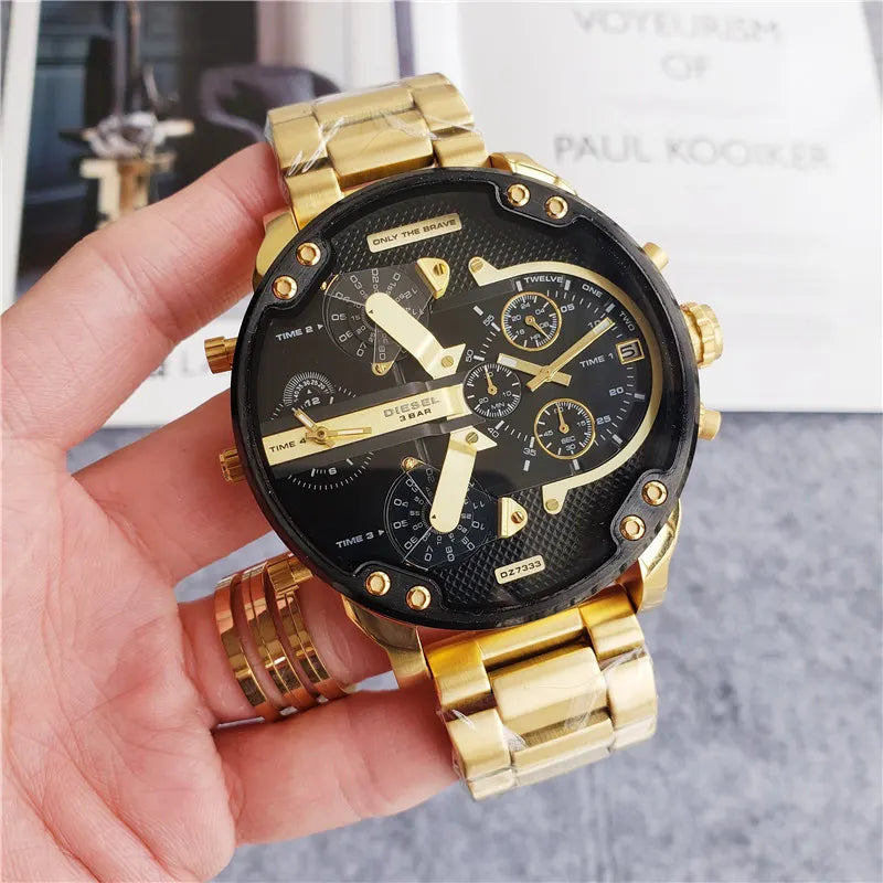 black Diesel Gold Chronograph