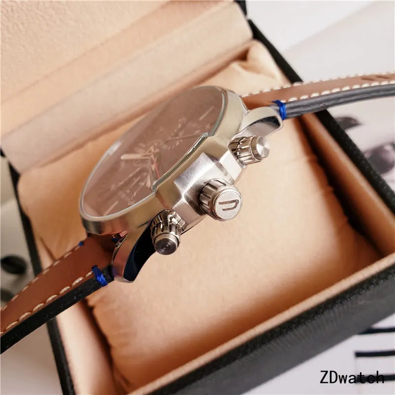 Diesel Tan Leather Watch - Hình 2